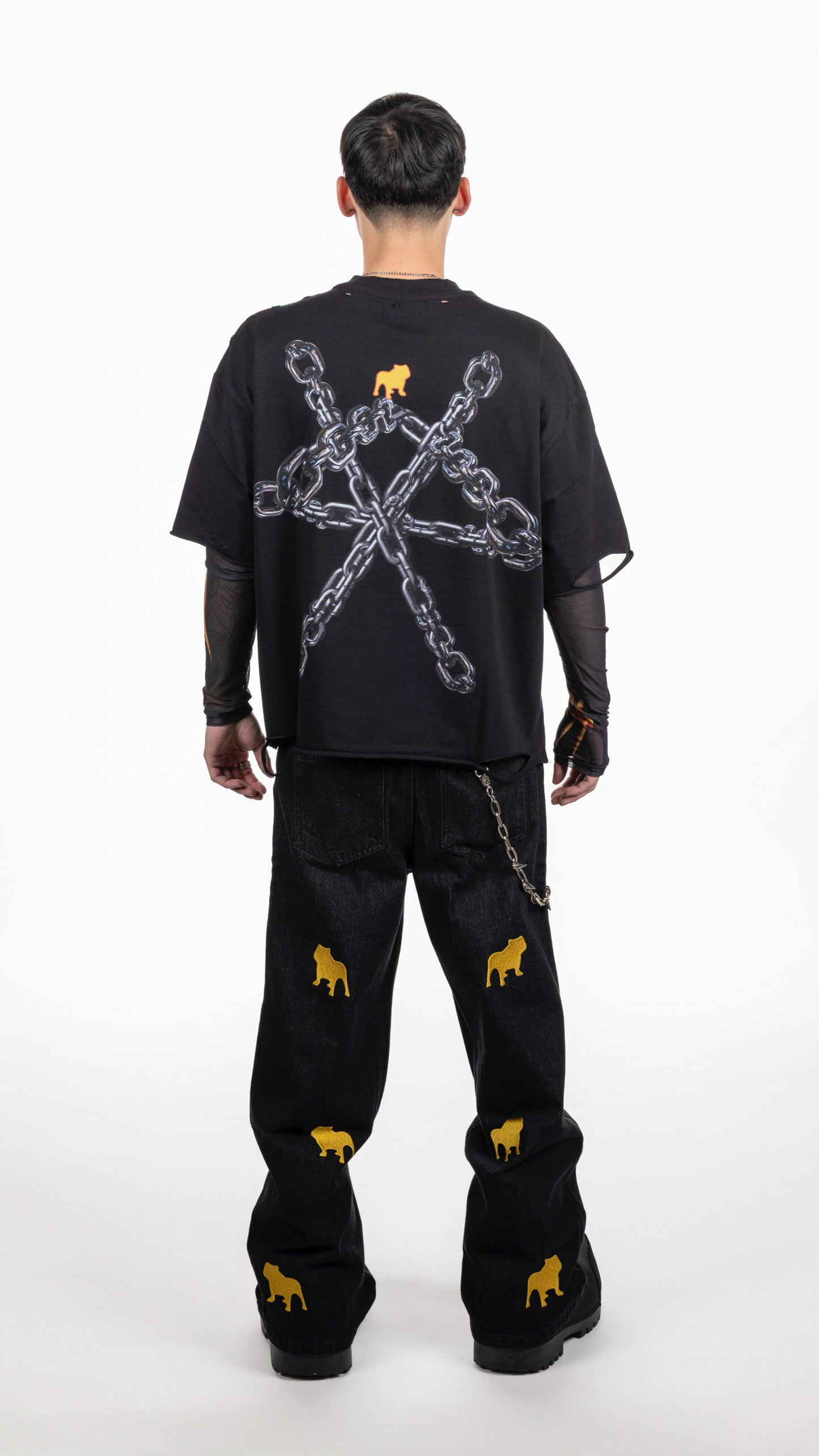 PUBB BIKER BOY WITH SLEEVES BLACK