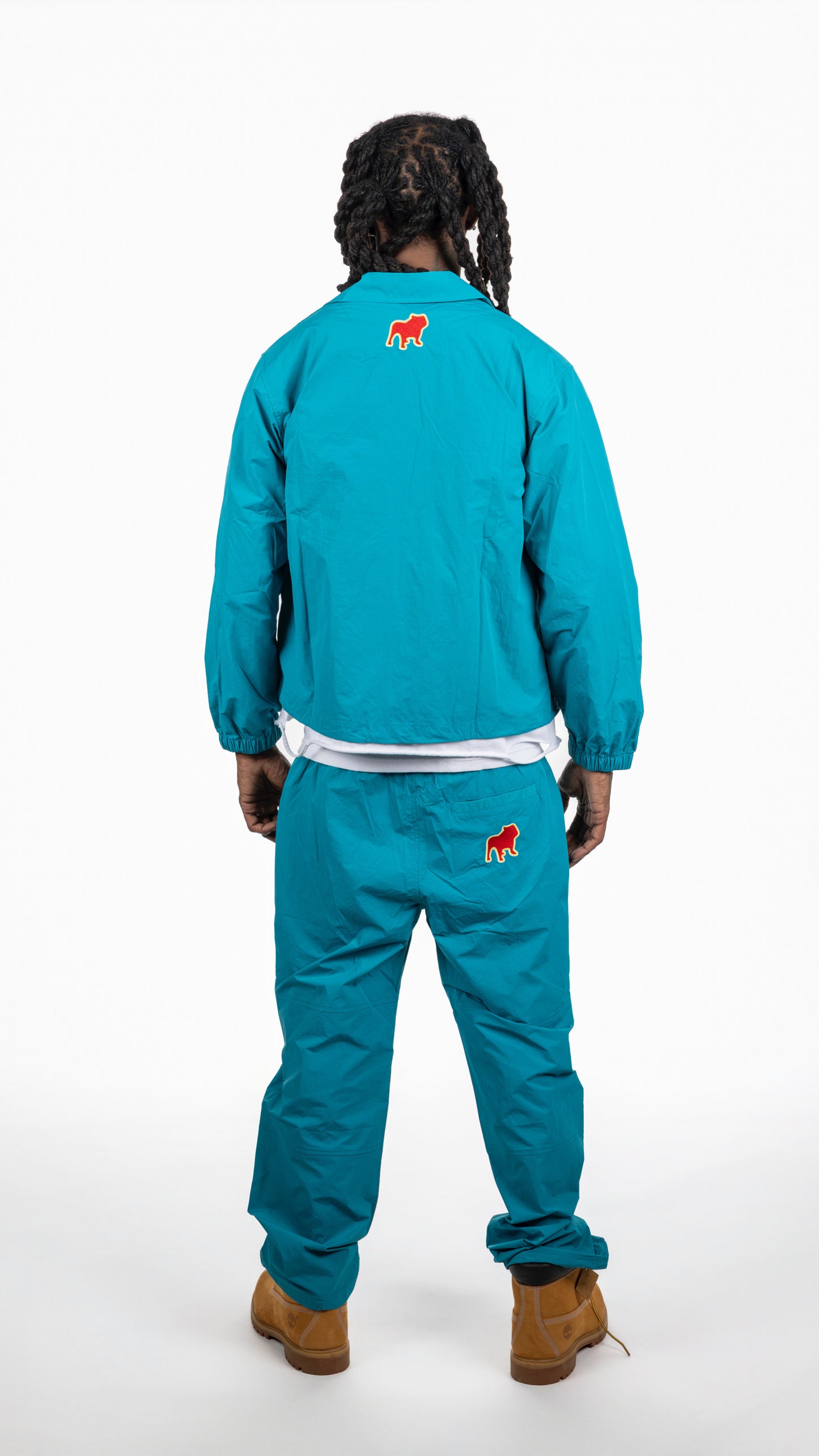 PUBBACO SUIT SET. TEAL/RED