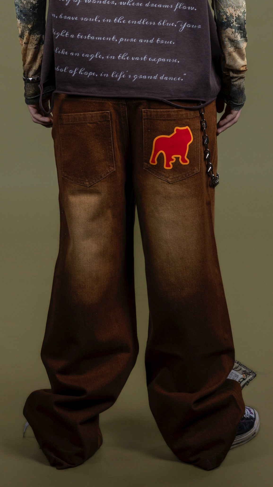 PUBB ROCKOUT DENIMS BAGGY BROWN