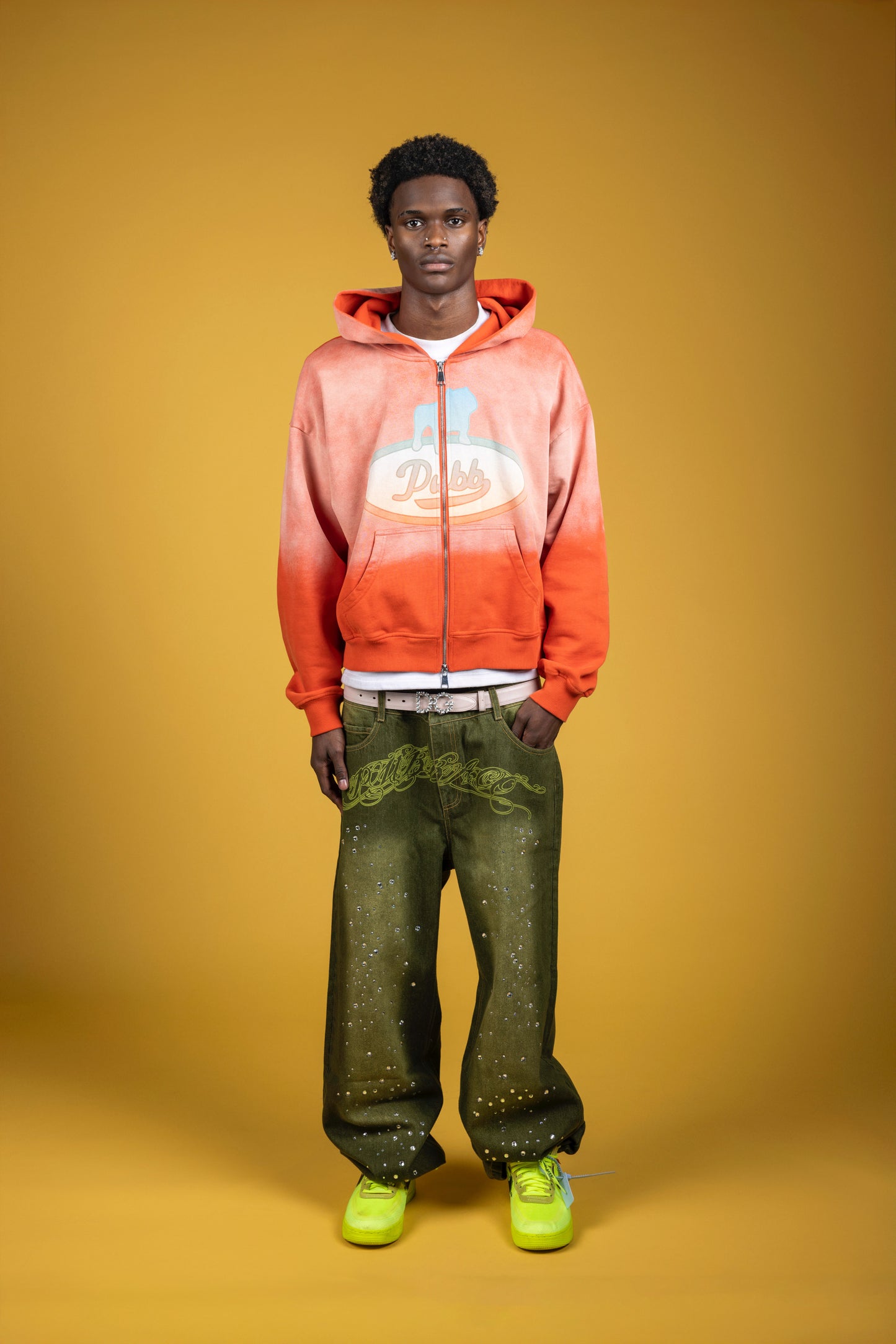 PUBB “FADE TO PEACH” ZIP UP