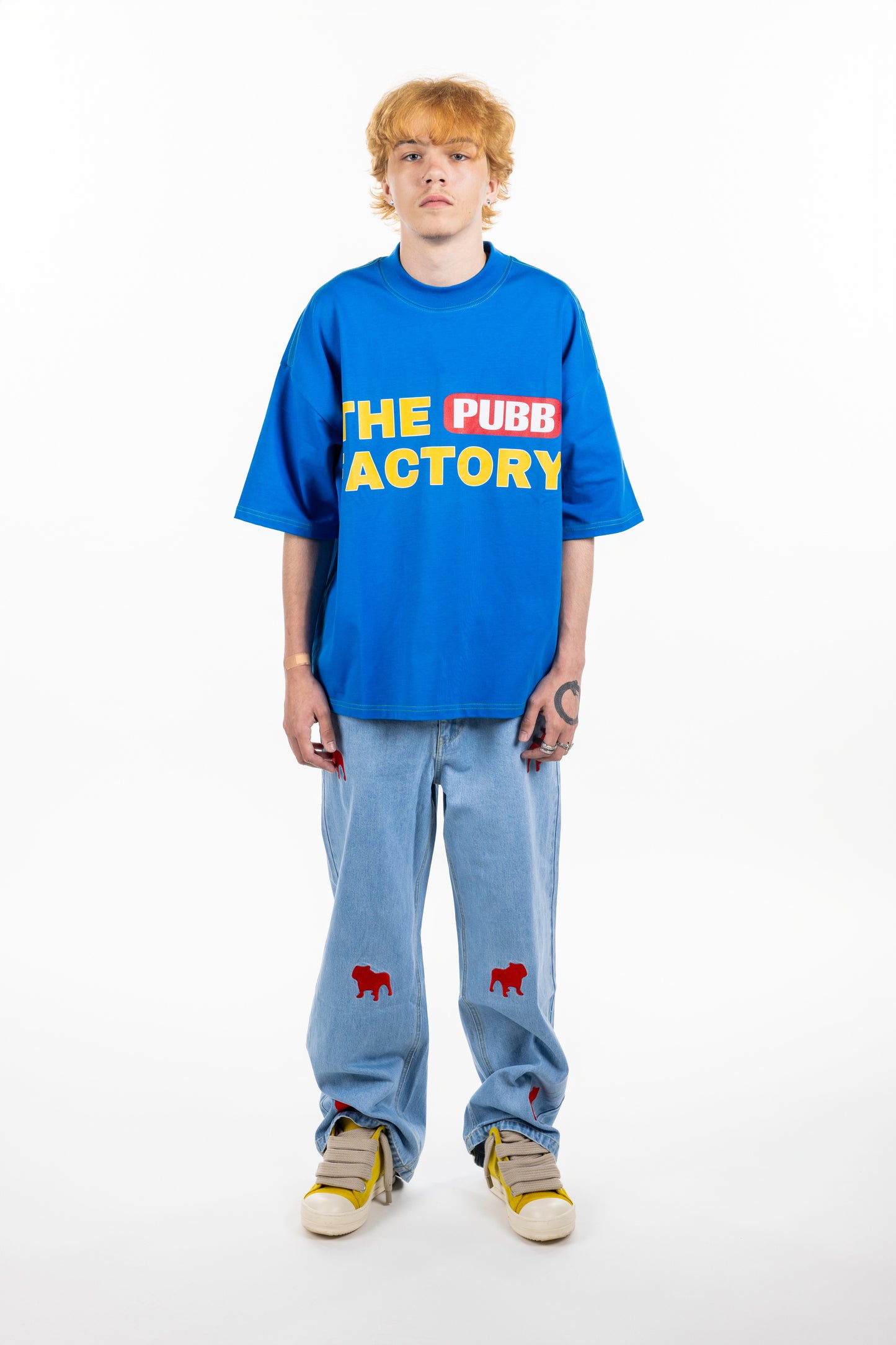 “THE PUBB FACTORY” SHIRT IN BLUE