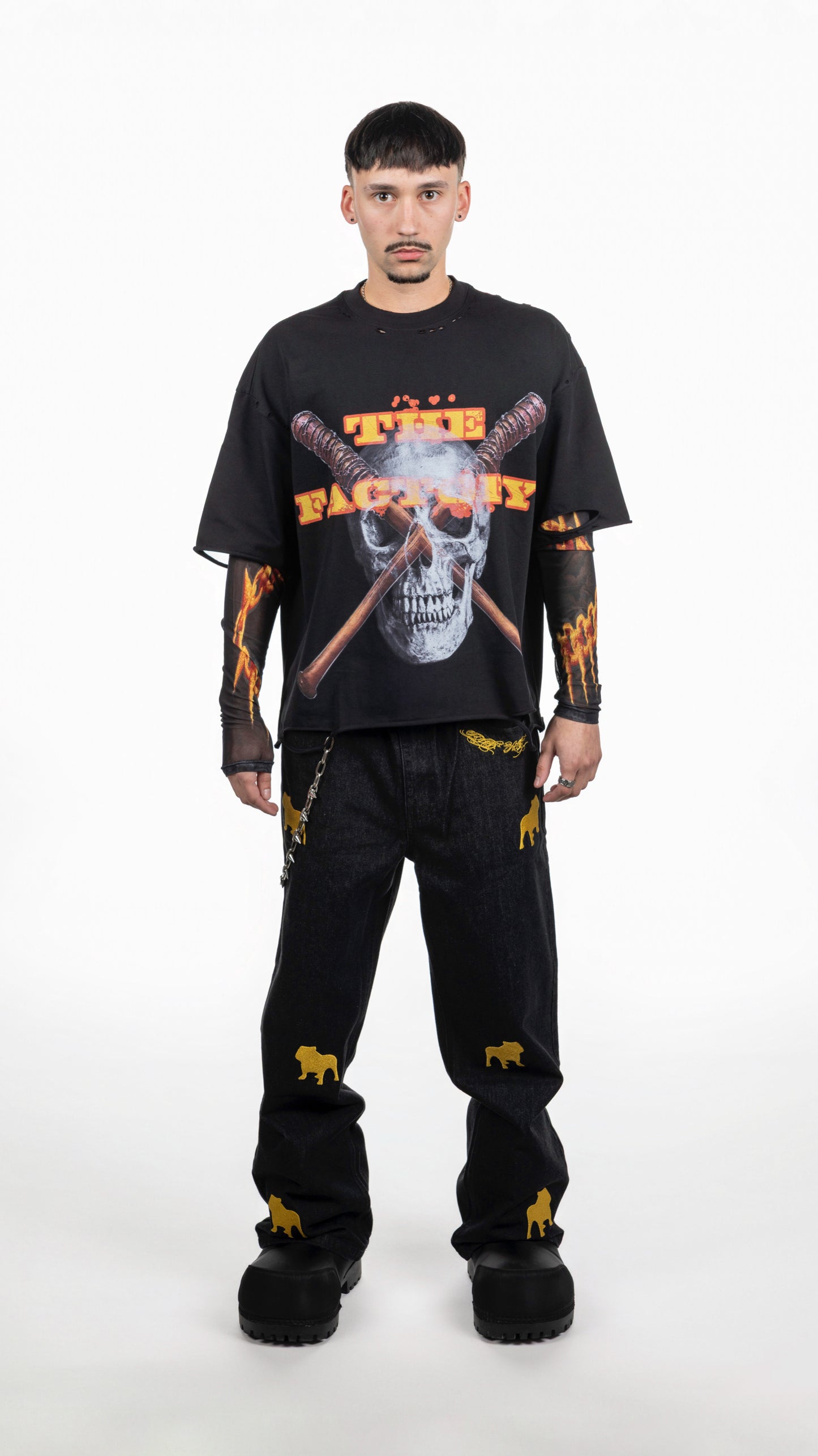 PUBB BIKER BOY WITH SLEEVES BLACK