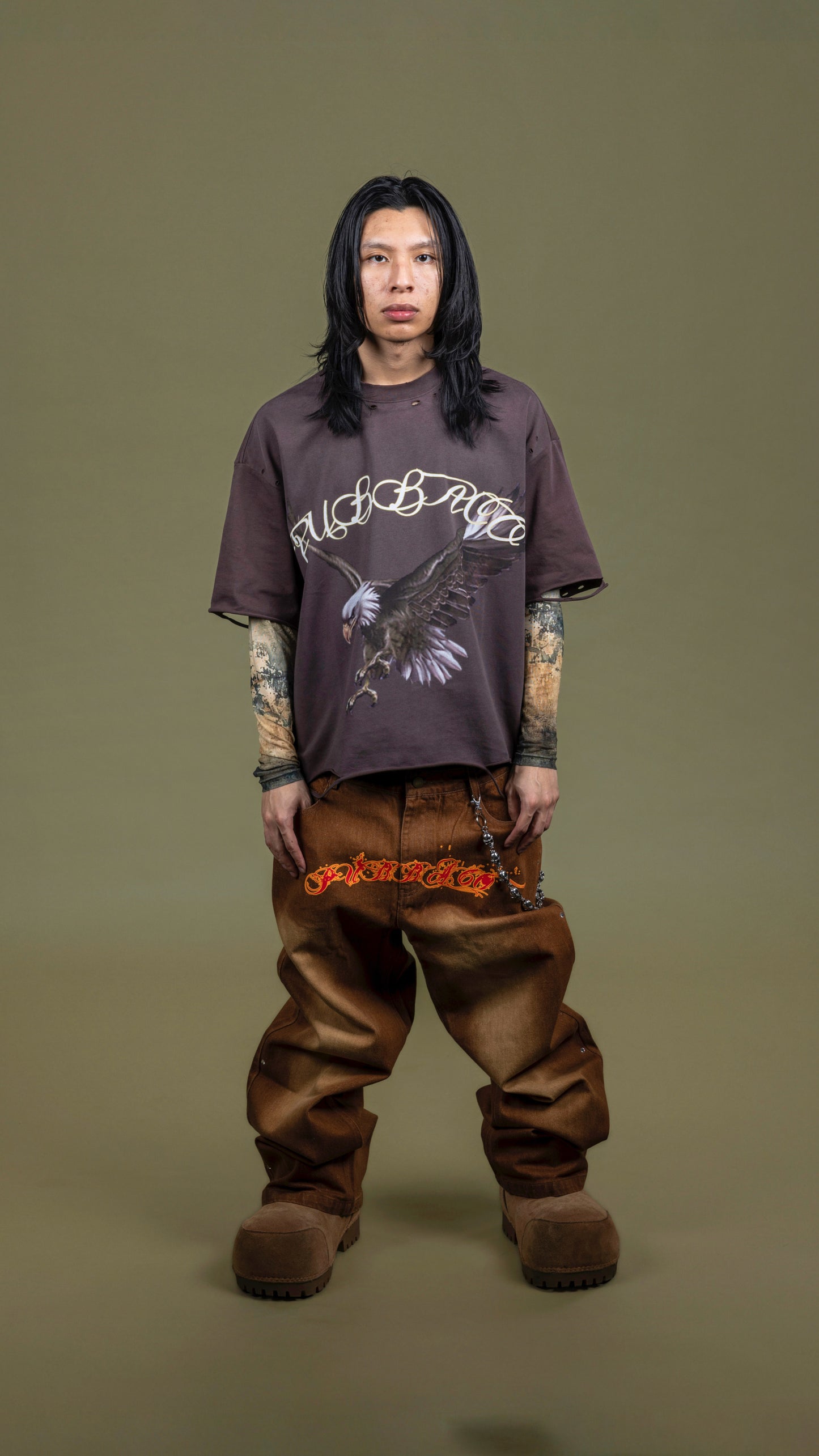 PUBBACO “FLY WITH THE WIND” SHIRT GRAY