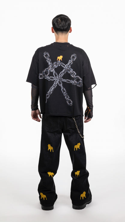 PUBB BIKER BOY WITH SLEEVES BLACK