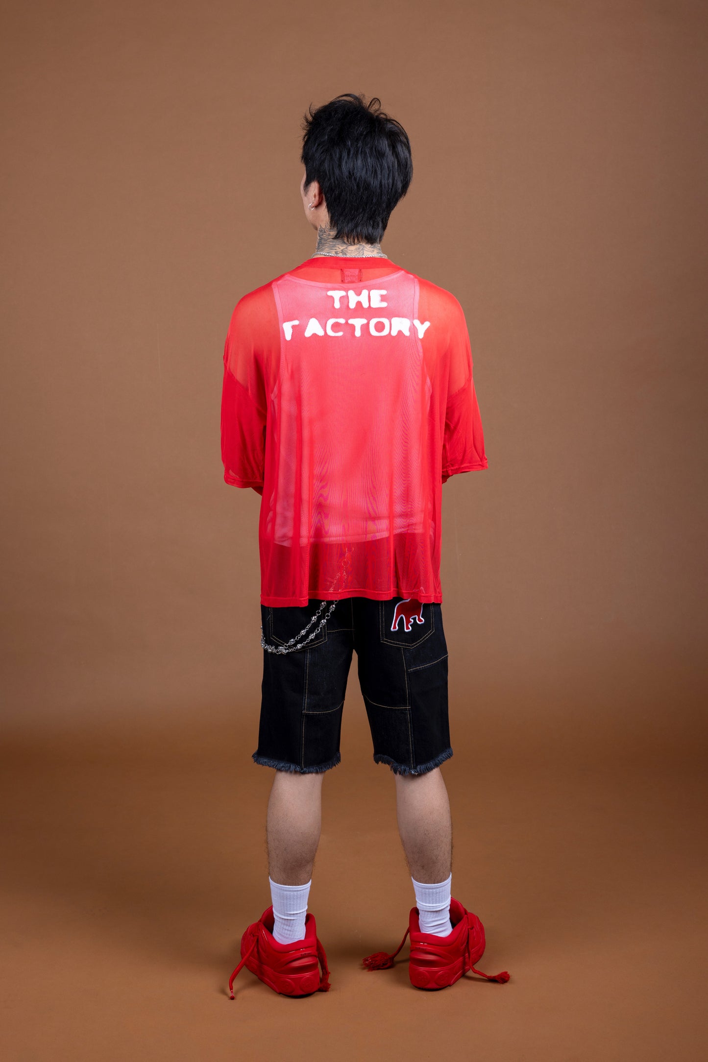 PUBBACO FIRE RED SHIRT WITH SLEEVES