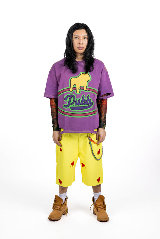 PUBBACO “ASTRO PUBB” SHIRT PURPLE/MUTLI COLOR