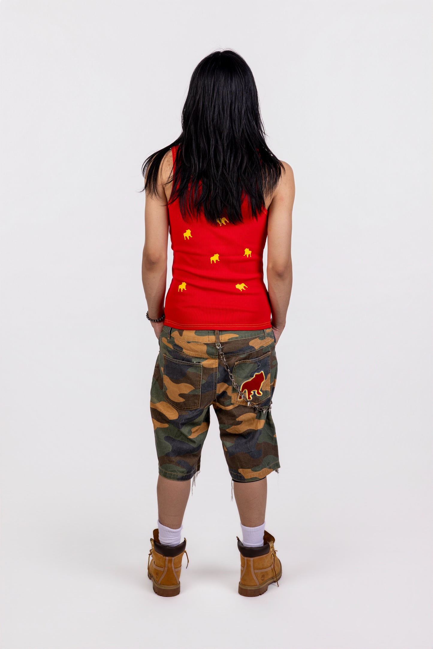 PUBBACO “DOGS ALL OVER” TANK RED