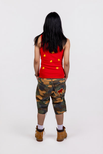 PUBBACO “DOGS ALL OVER” TANK RED