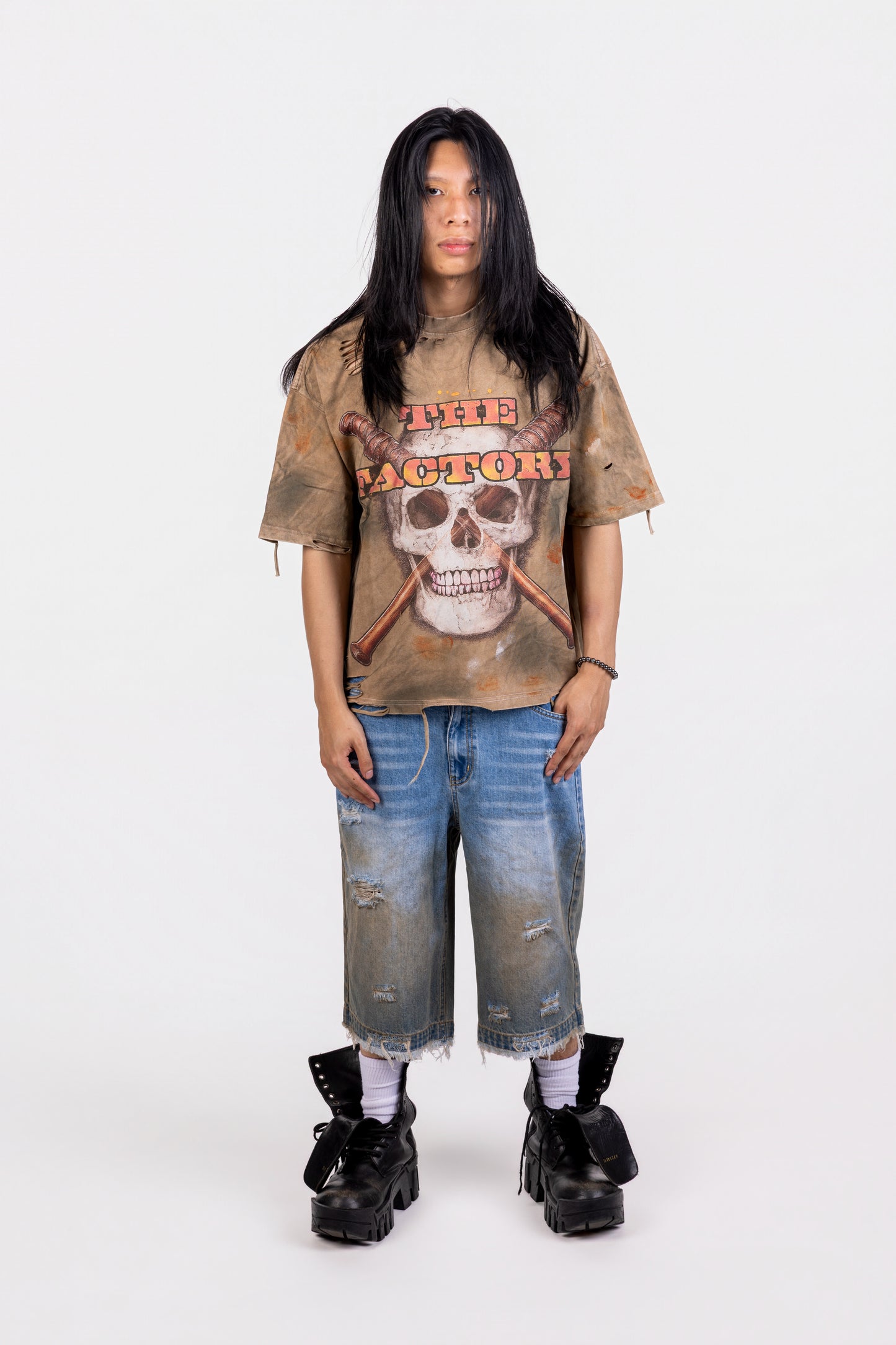PUBB “THE FACTORY” SHIRT CRÈME/PINK