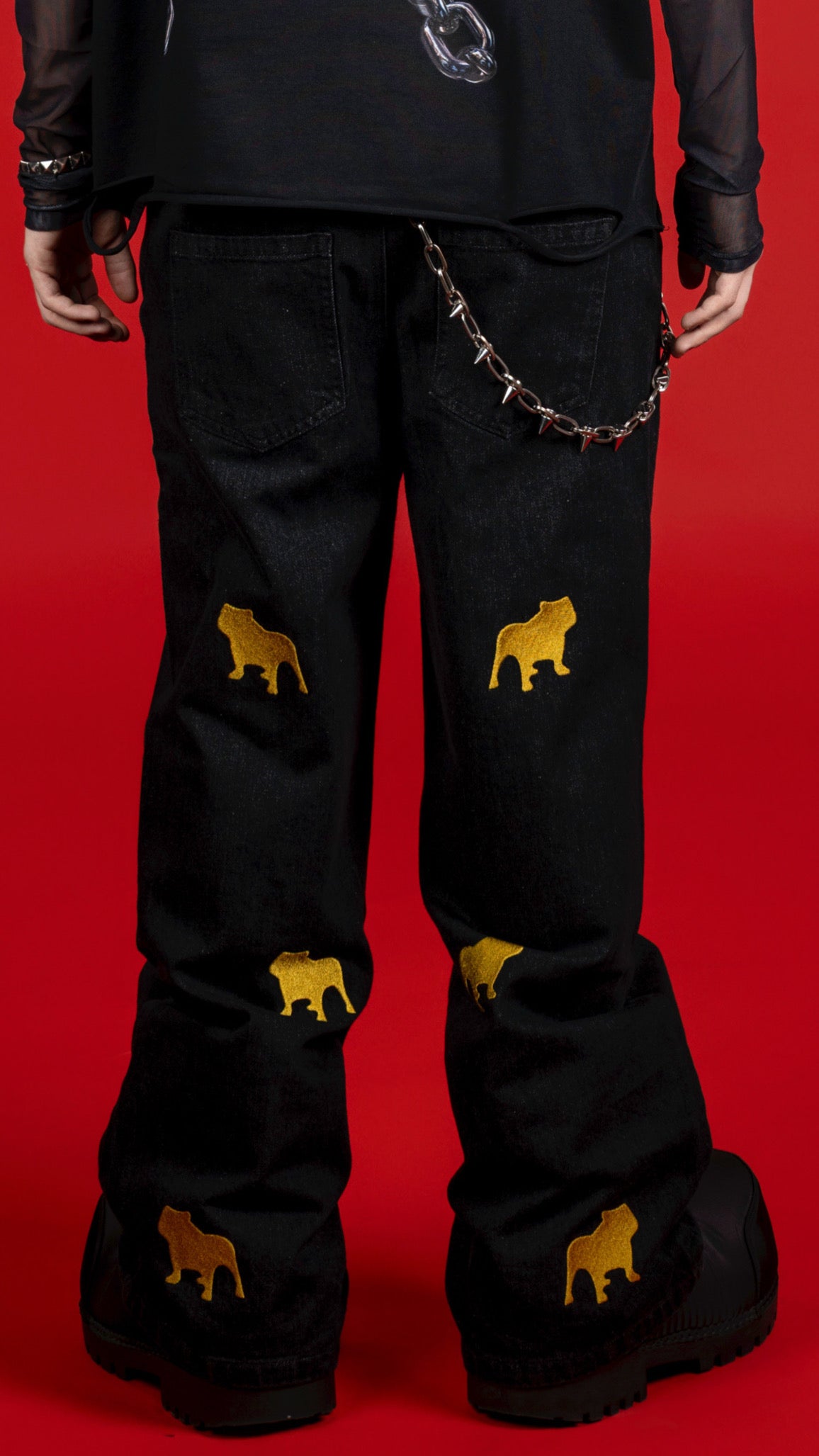 PUBB ROCKOUT DENIMS BLACK/YELLOW