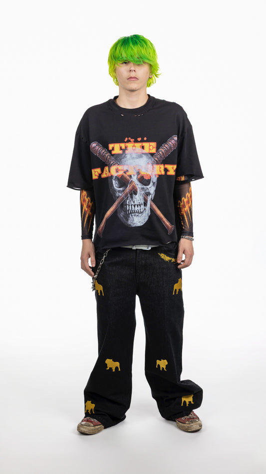 PUBB BIKER BOY WITH SLEEVES BLACK