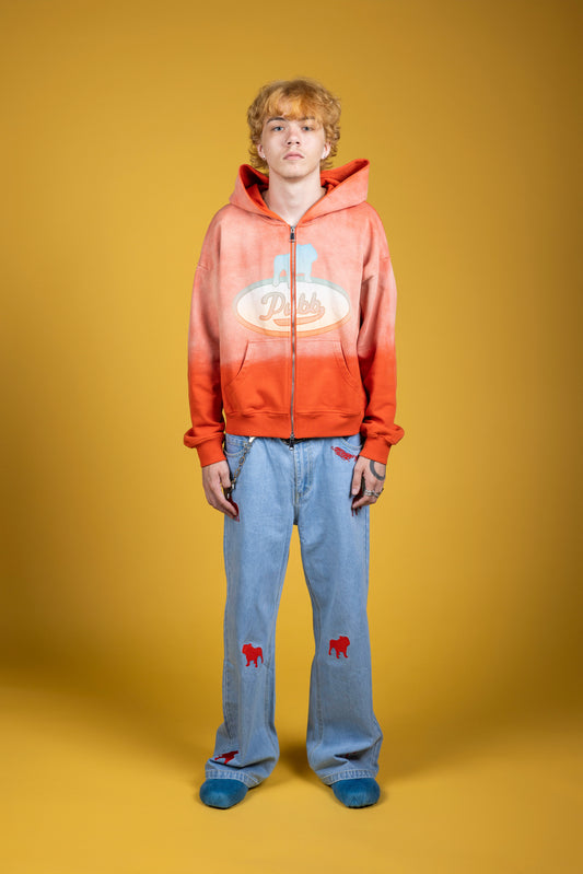 PUBB “FADE TO PEACH” ZIP UP