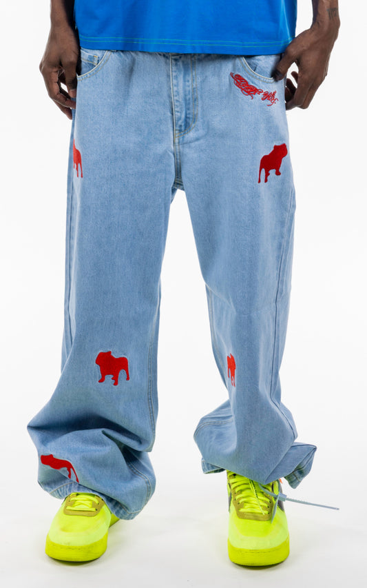 “PUBB AROUND” DENIMS BLUE